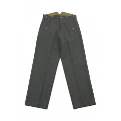 M36 stone grey wool trousers